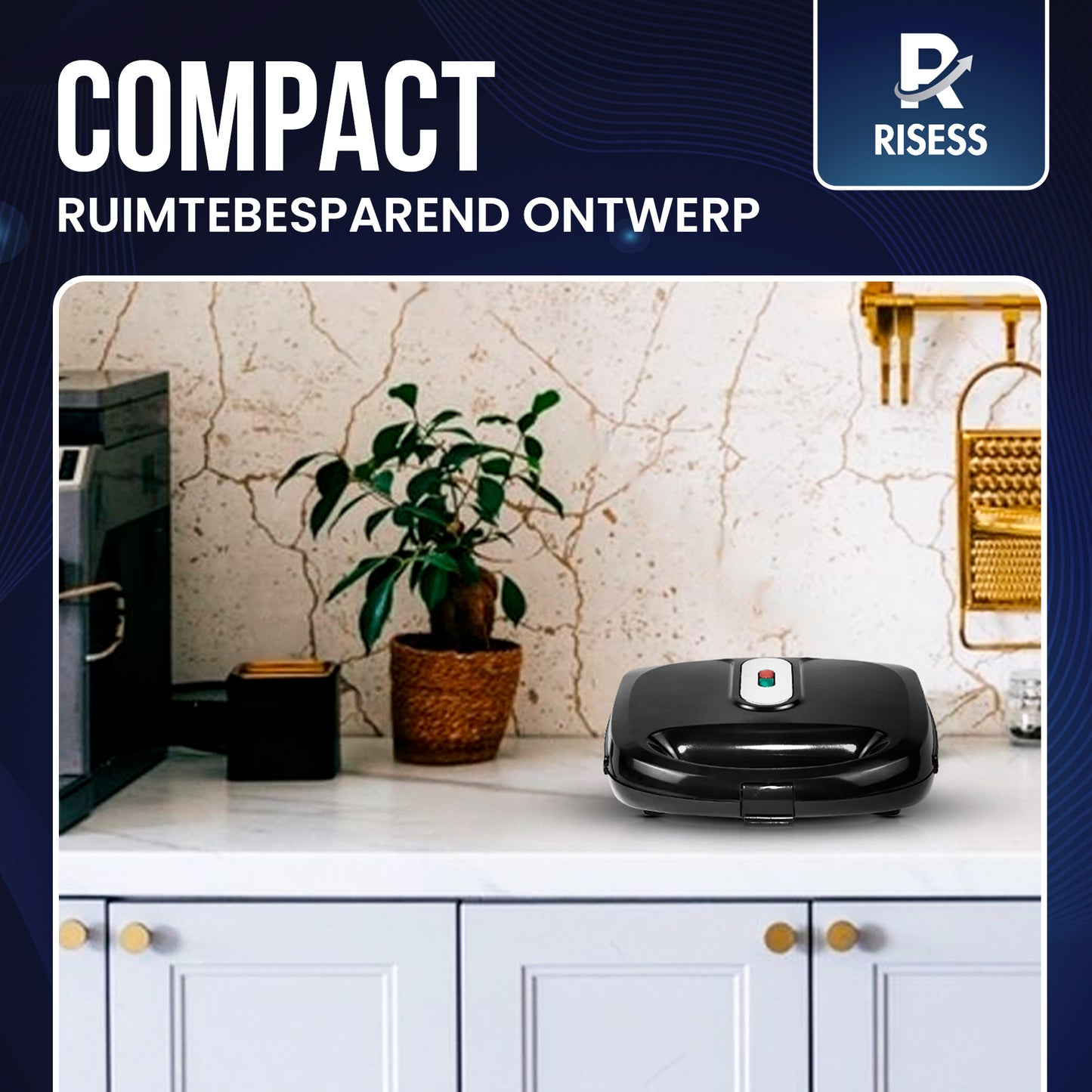 Risess® Wafelijzer 3in1