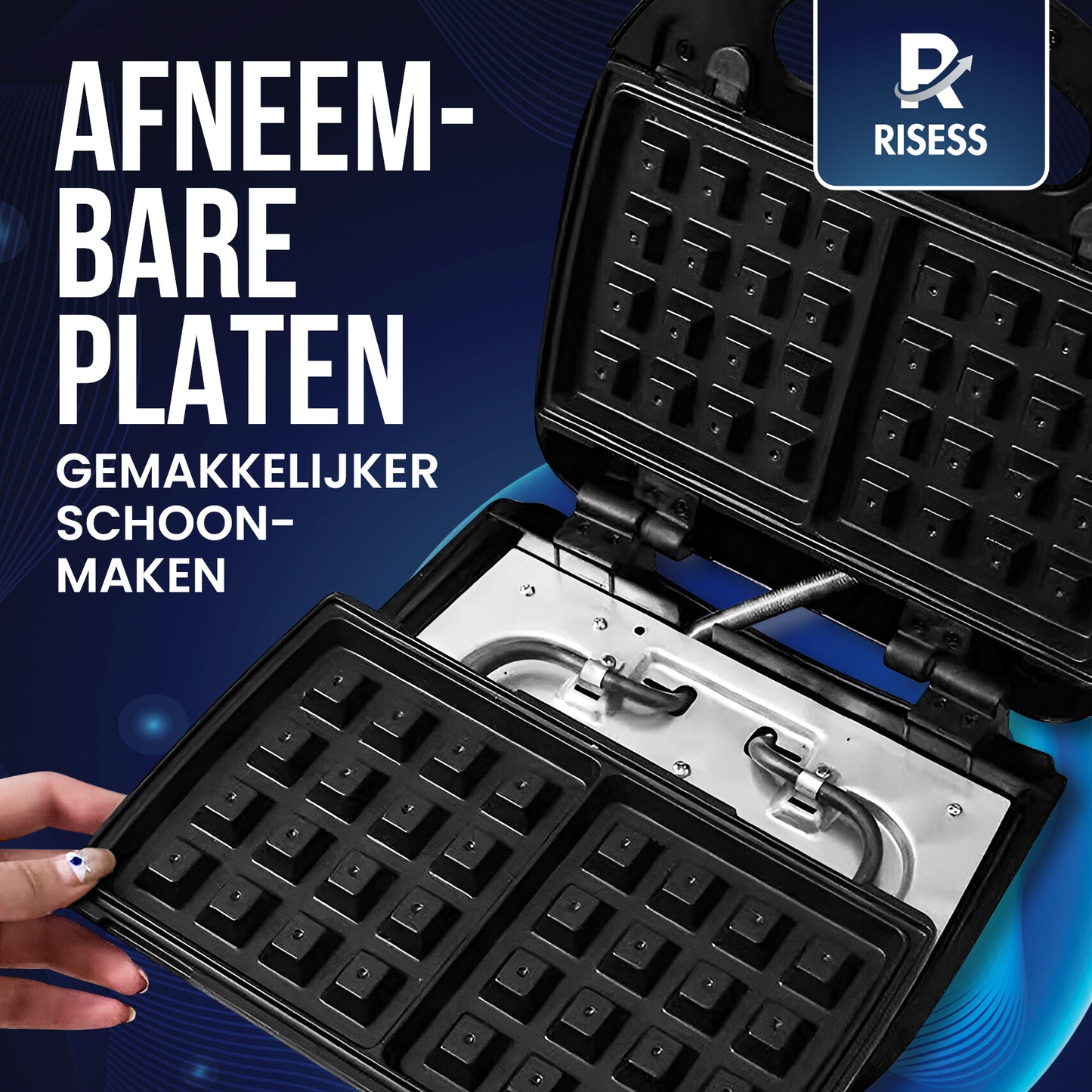 Risess® Wafelijzer 3in1
