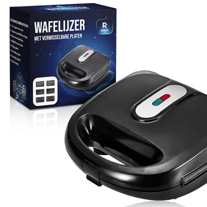 Risess® Wafelijzer 3in1